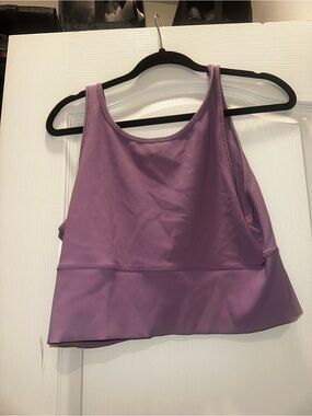 lululemon athletica Ribbed Lavender Sports Bra Crop Top